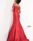 Jovani Red Off Shoulder Mermaid Prom Dress Size 6 Sweep Train Formal Gown
